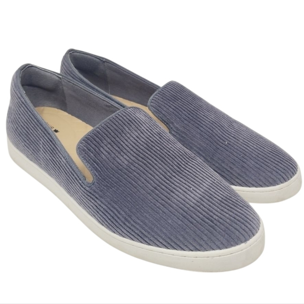 Birdies | The Swift Corduroy Ribbed Slip On Comfort Sneakers Charcoal (Size 11)